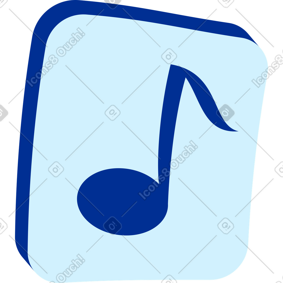 Illustration Icône de l'application musicale dans le style Glossy à télécharger aux formats PNG, SVG