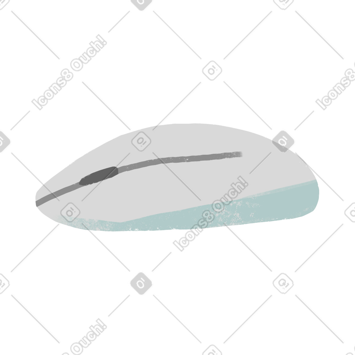 Ilustración Сomputer mouse en estilo Fabulous a descargar en PNG y SVG