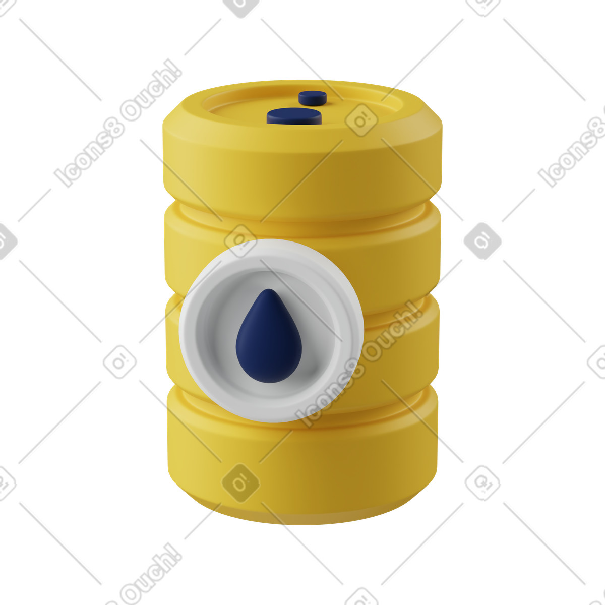 Oil barrel illustration in PNG, SVG