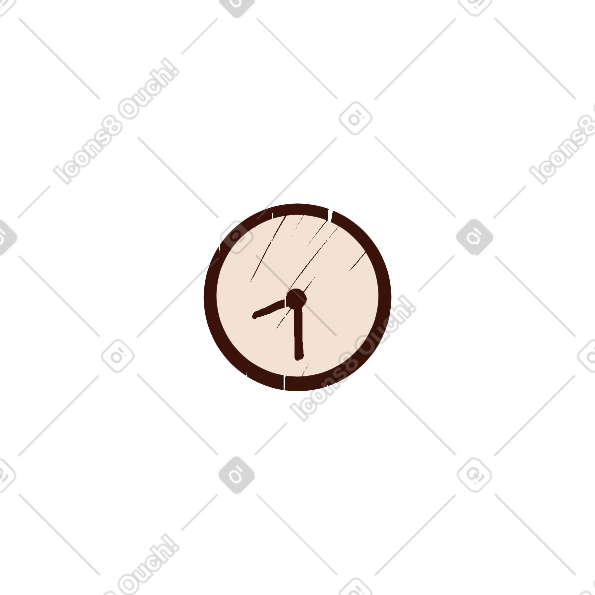 Ilustração de Relógio em no estilo Sleepy para baixar em PNG, SVG