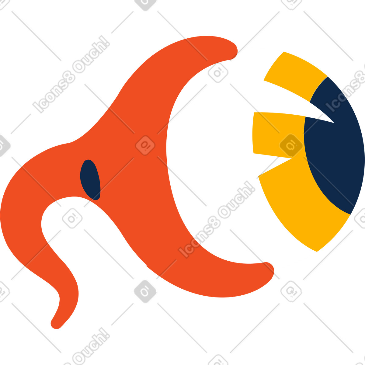 Flame スタイルの Eye のイラストをPNG、SVG形式でダウンロード