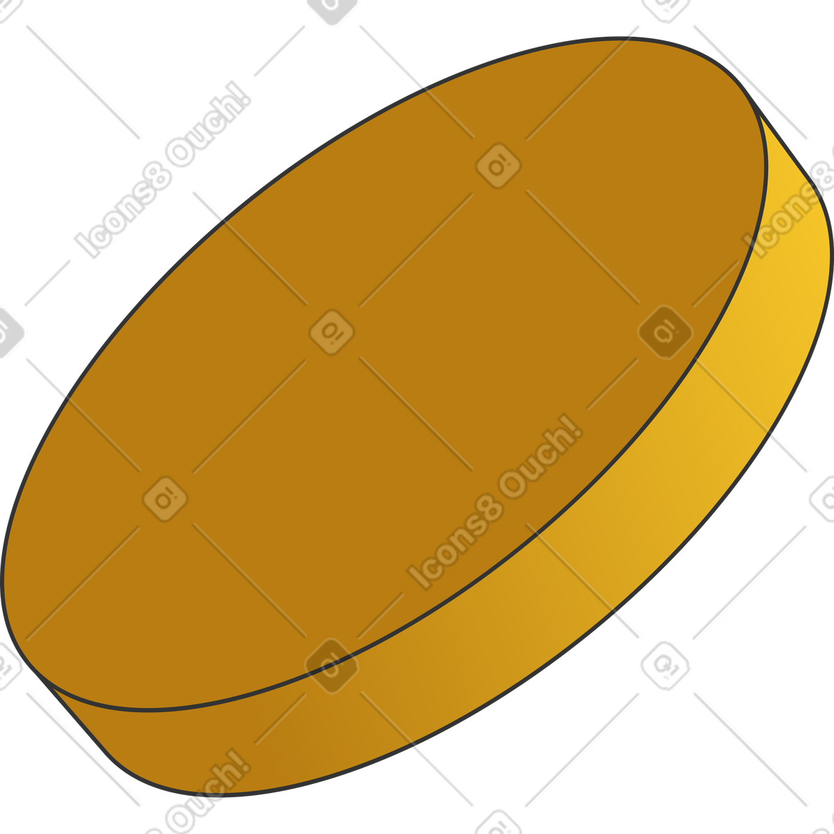 Moneta illustrazione in stile Kit scarica in PNG, SVG