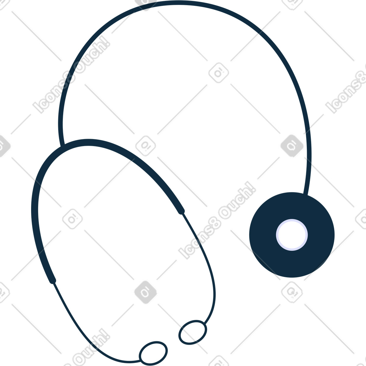 下载 Bubble gum 风格的 Medical endoscope 插画，支持 PNG、SVG 格式