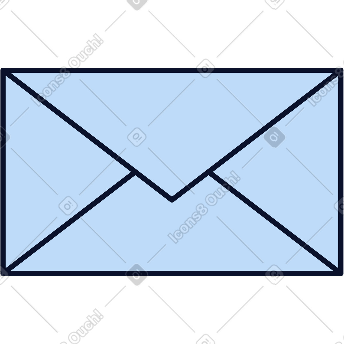 Ilustración Correo en estilo Flexy a descargar en PNG y SVG
