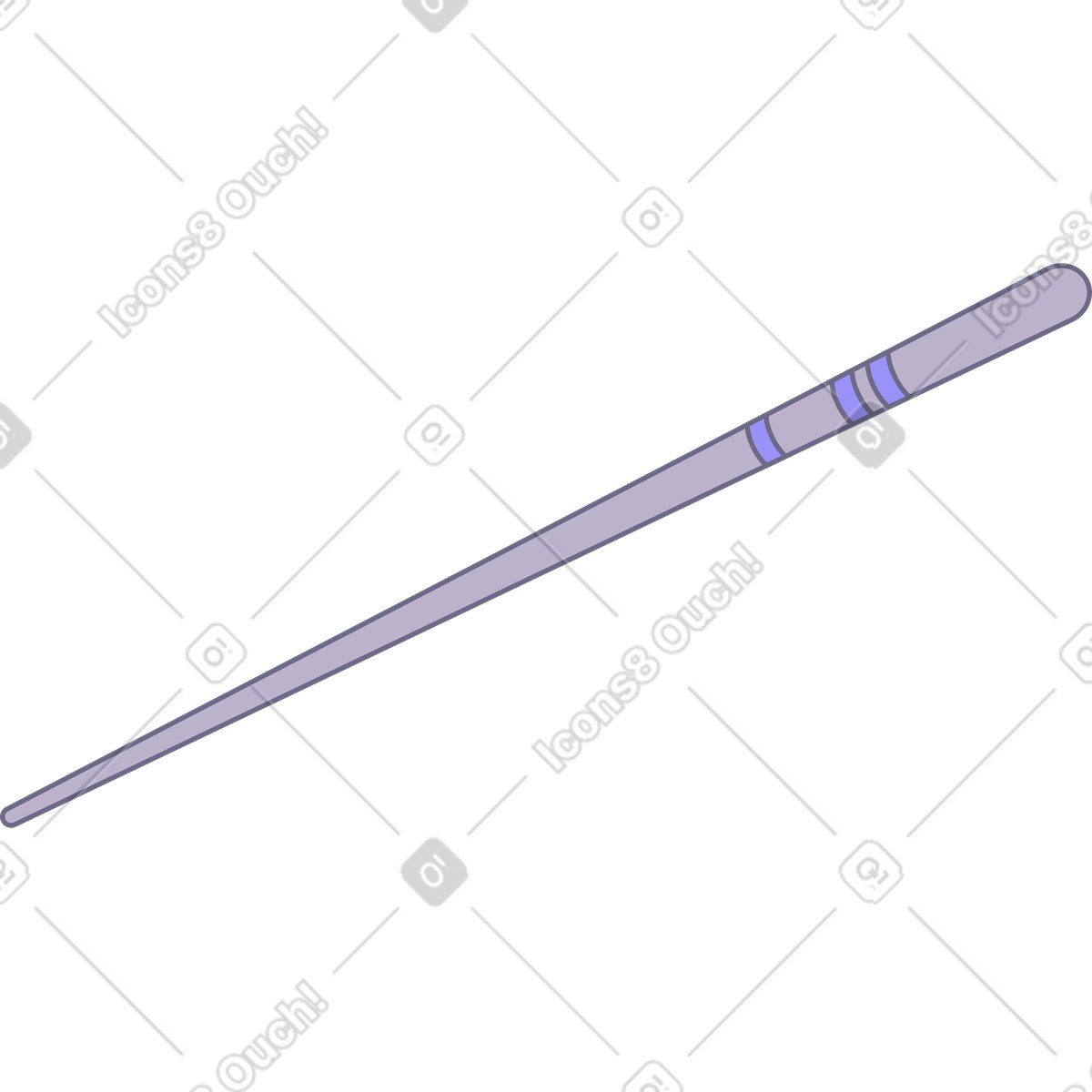 Chopstick illustration in Modul style download in PNG, SVG