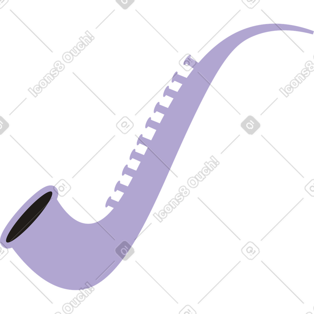 Saxophon animierte Illustration im Jaconda-Stil als Download in GIF, Lottie (JSON), AE