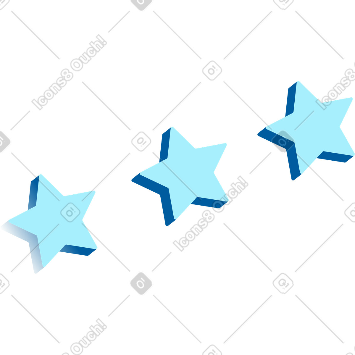 Sterne-Illustration im Icy-Stil als Download in PNG, SVG