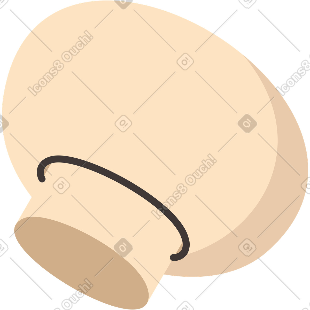 Ilustración Seta en estilo Dizzy a descargar en PNG y SVG