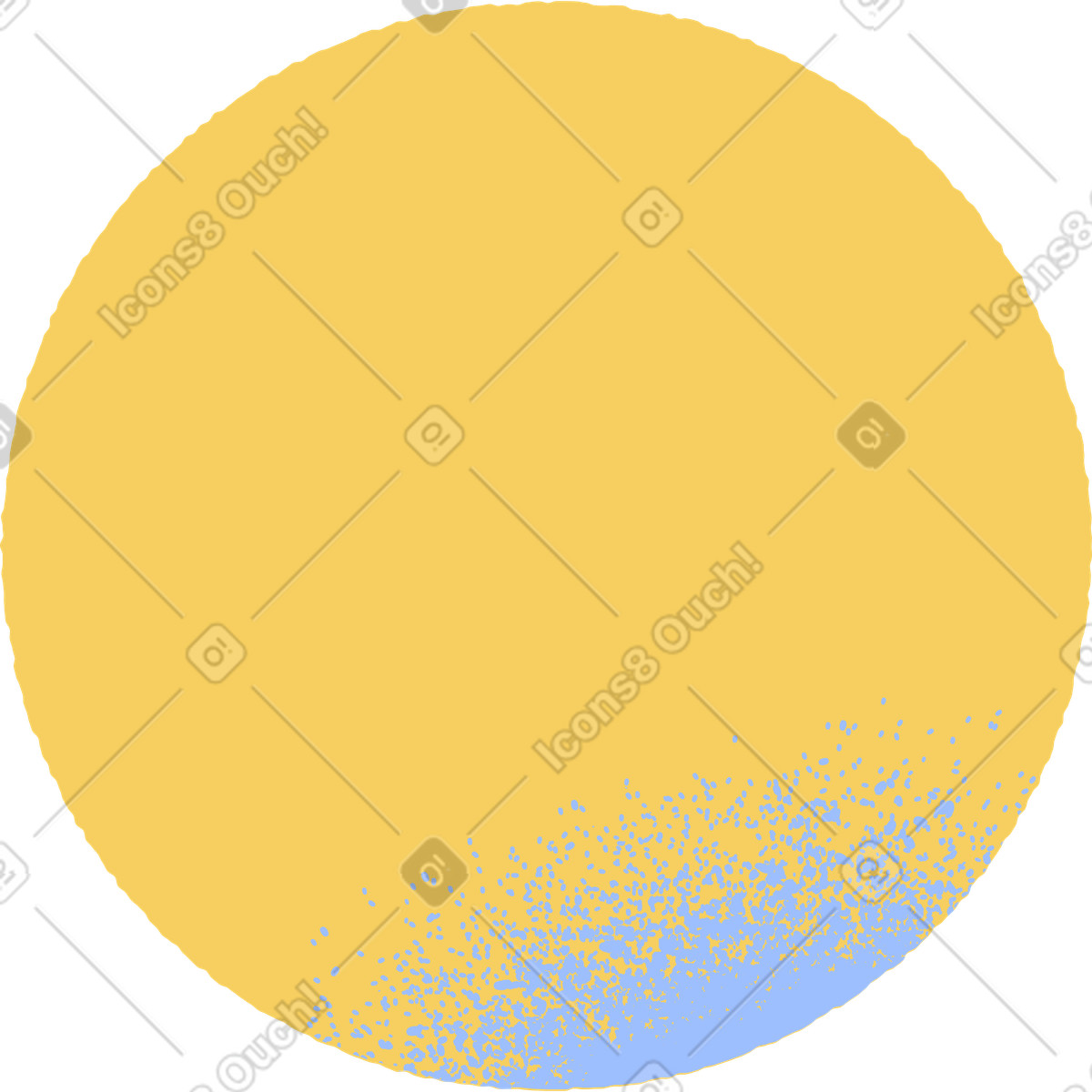 Kreis-Illustration im Pablo-Stil als Download in PNG, SVG