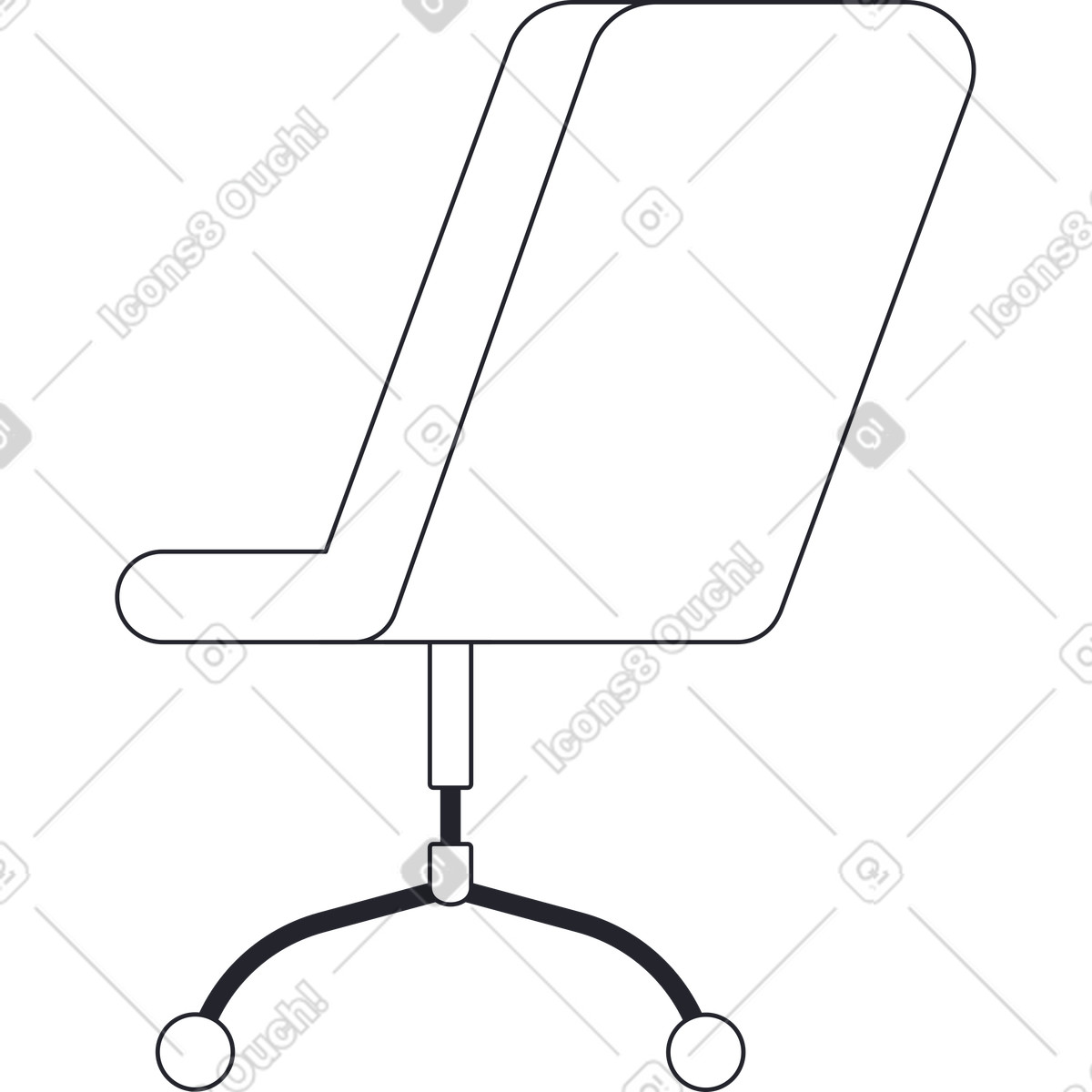 下载 Boba 风格的 办公椅背 插画，支持 PNG、SVG 格式