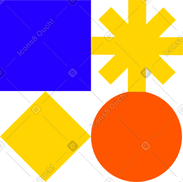 Forme de flocon de neige, carré, cercle, losange PNG, SVG