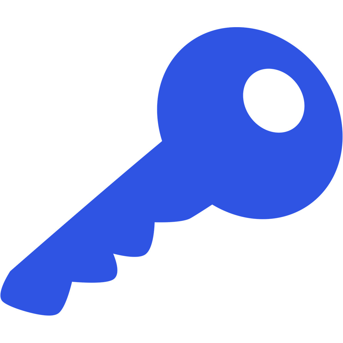 Bouncy 스타일의 Blue key 일러스트레이션 PNG, SVG 다운로드