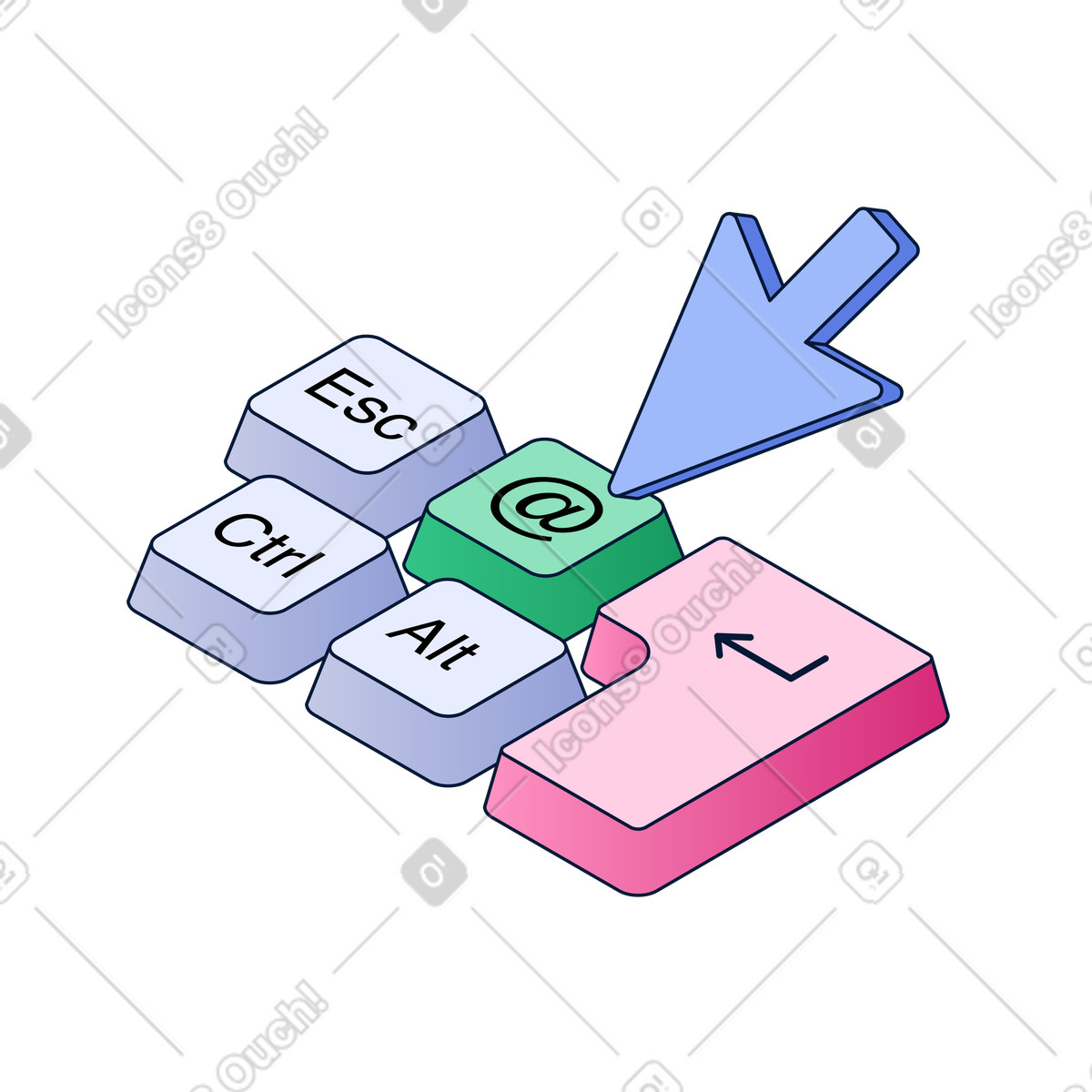 Iscriviti alla newsletter illustrazione in stile Neat scarica in PNG, SVG