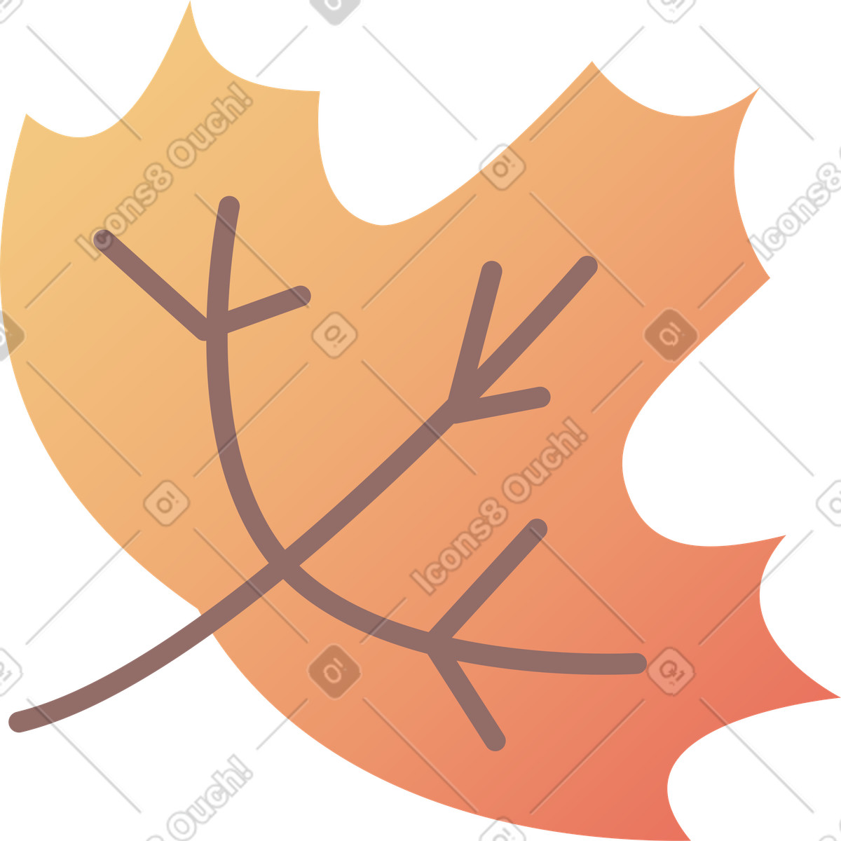 Ilustração de Leaf em no estilo Pale para baixar em PNG, SVG
