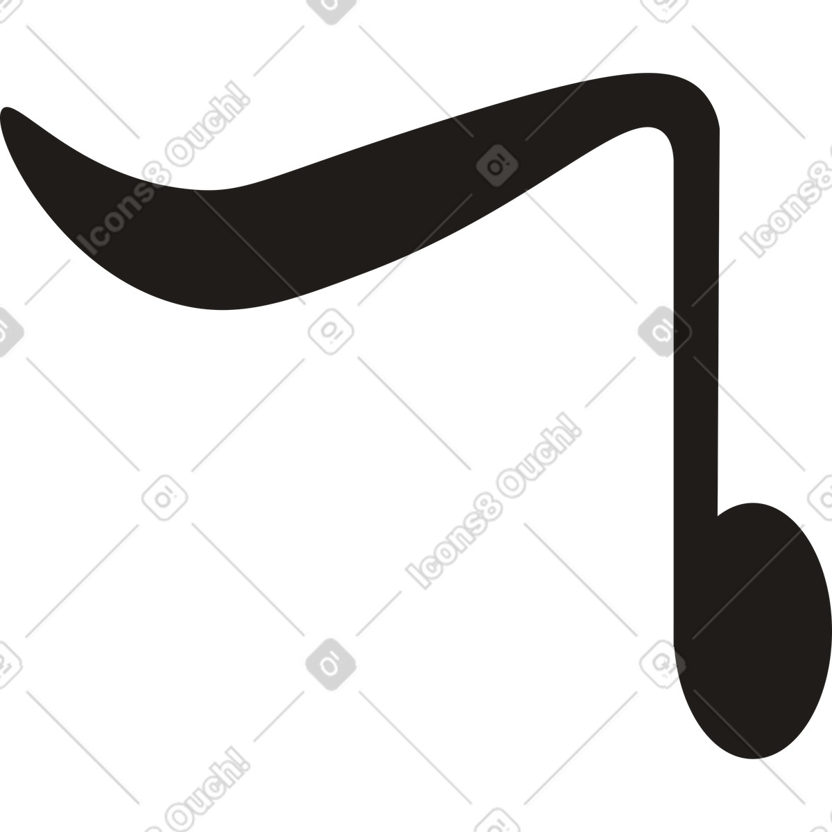 Illustration Note musicale dans le style Jaconda à télécharger aux formats PNG, SVG