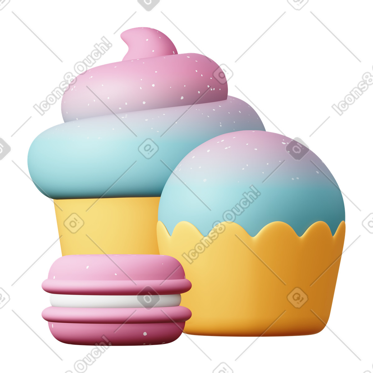 Illustration Desert dans le style 3D Sugary à télécharger aux formats PNG, SVG