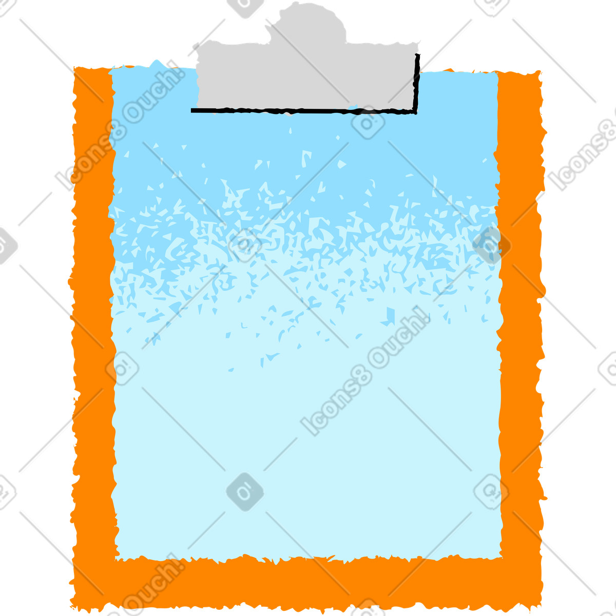 Ilustración Portapapeles en estilo Mirage a descargar en PNG y SVG