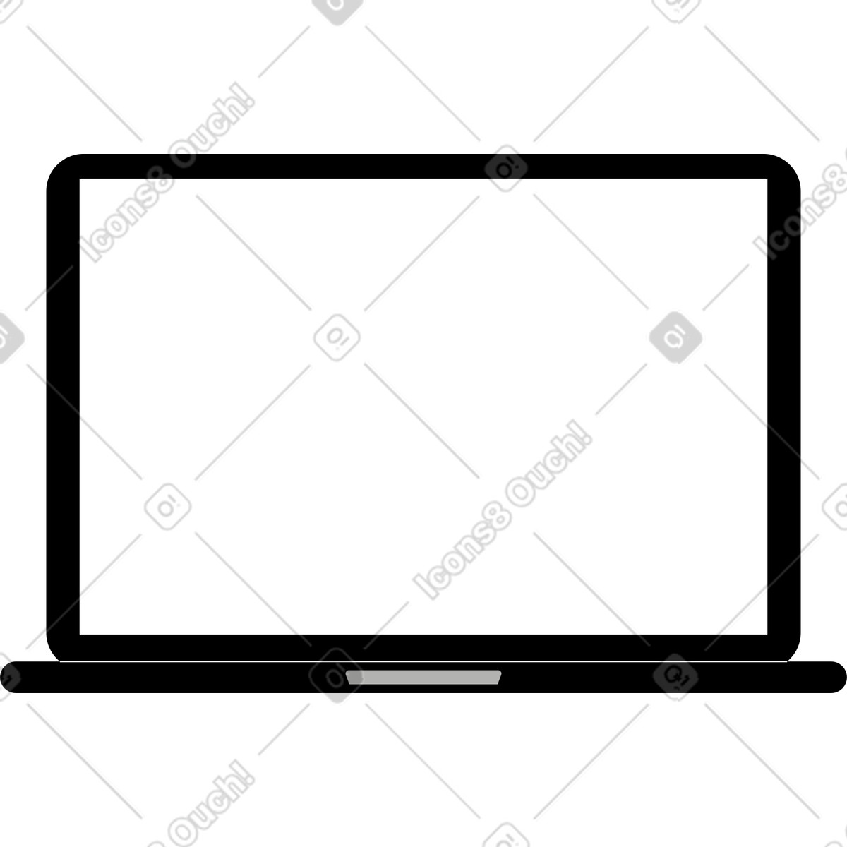 Ilustração de Computador portátil em no estilo Tiny para baixar em PNG, SVG