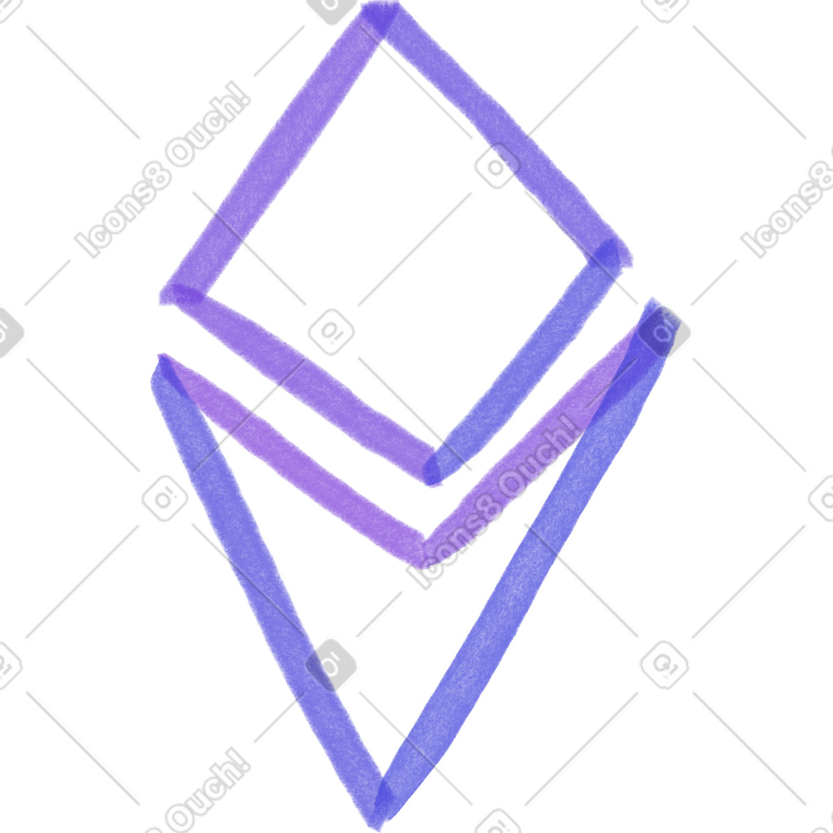 Illustration Etherium dans le style Marker à télécharger aux formats PNG, SVG
