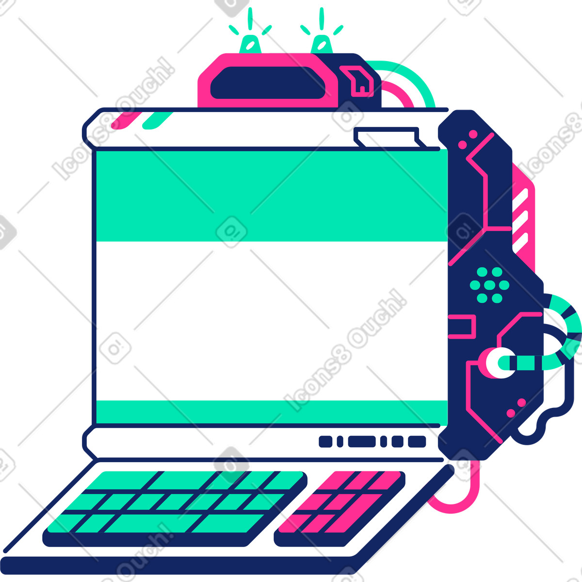 Computer illustration in PNG, SVG