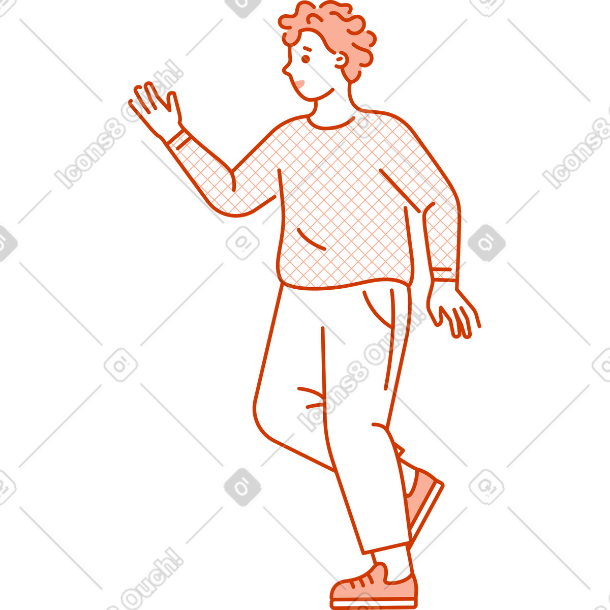 Natty スタイルの おとこ のイラストをPNG、SVG形式でダウンロード