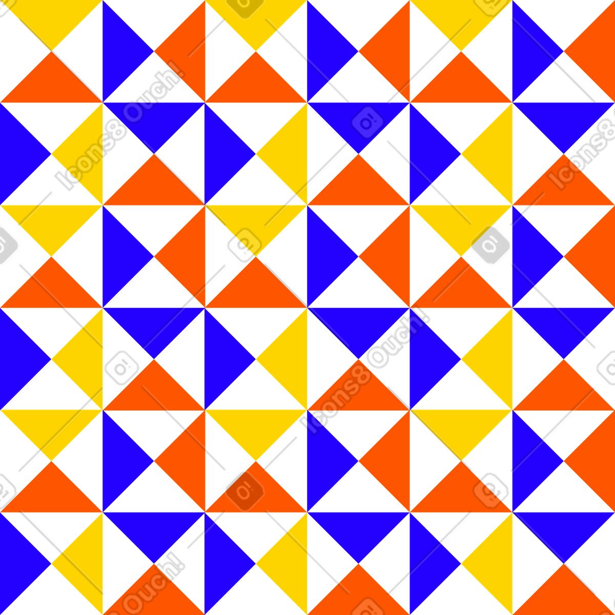Bright seamless triangle pattern, Decorative geometric background illustration in Framework style download in PNG, SVG