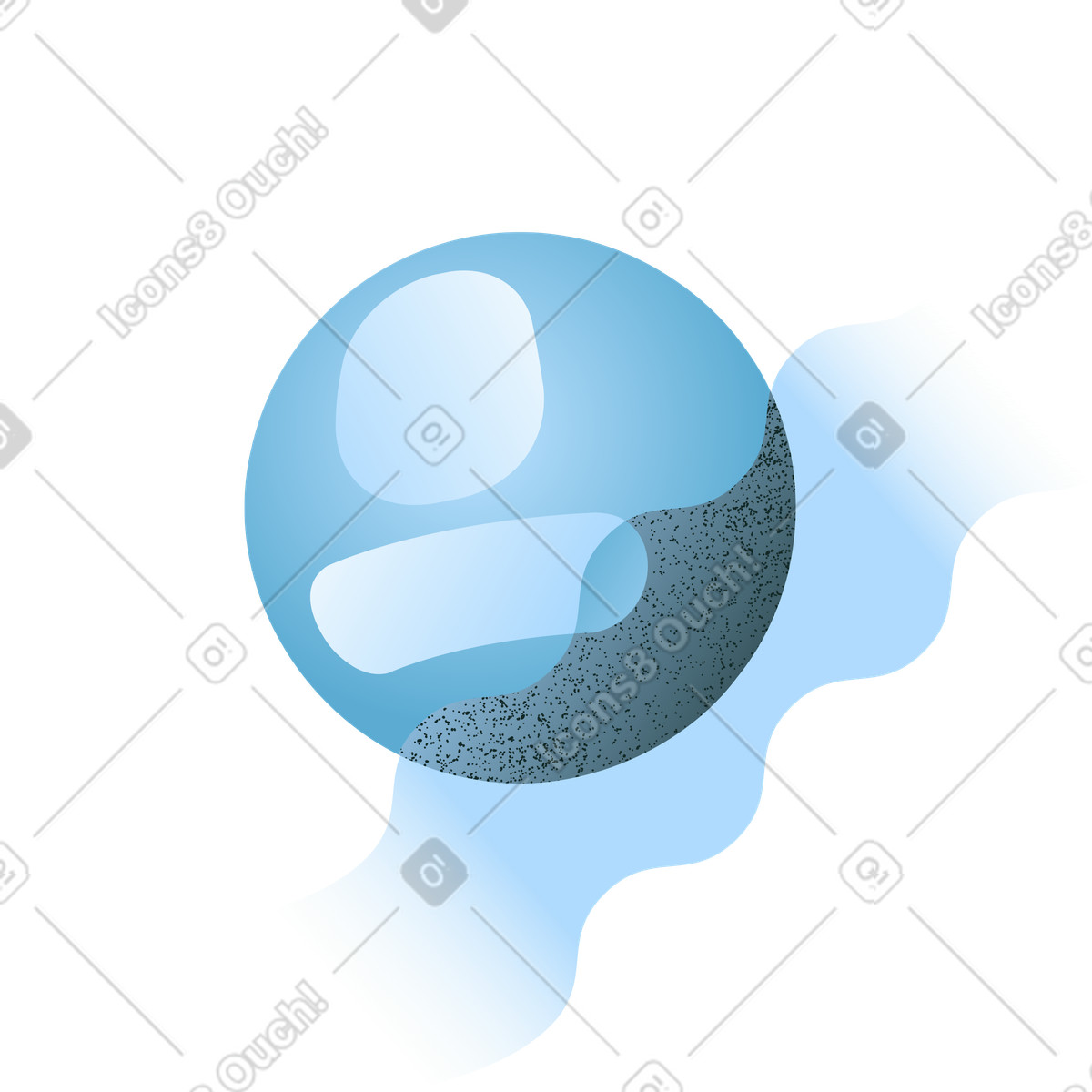 Abstract user profile placeholder for social media app illustration in Concept style download in PNG, SVG