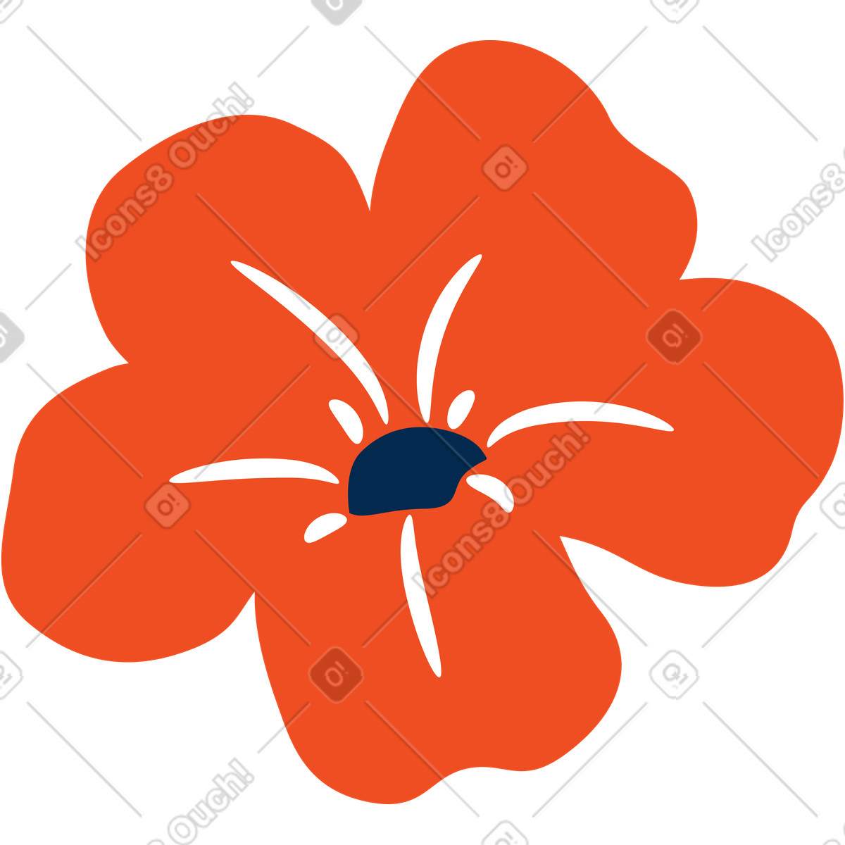 Ilustração de Flor em no estilo Flame para baixar em PNG, SVG