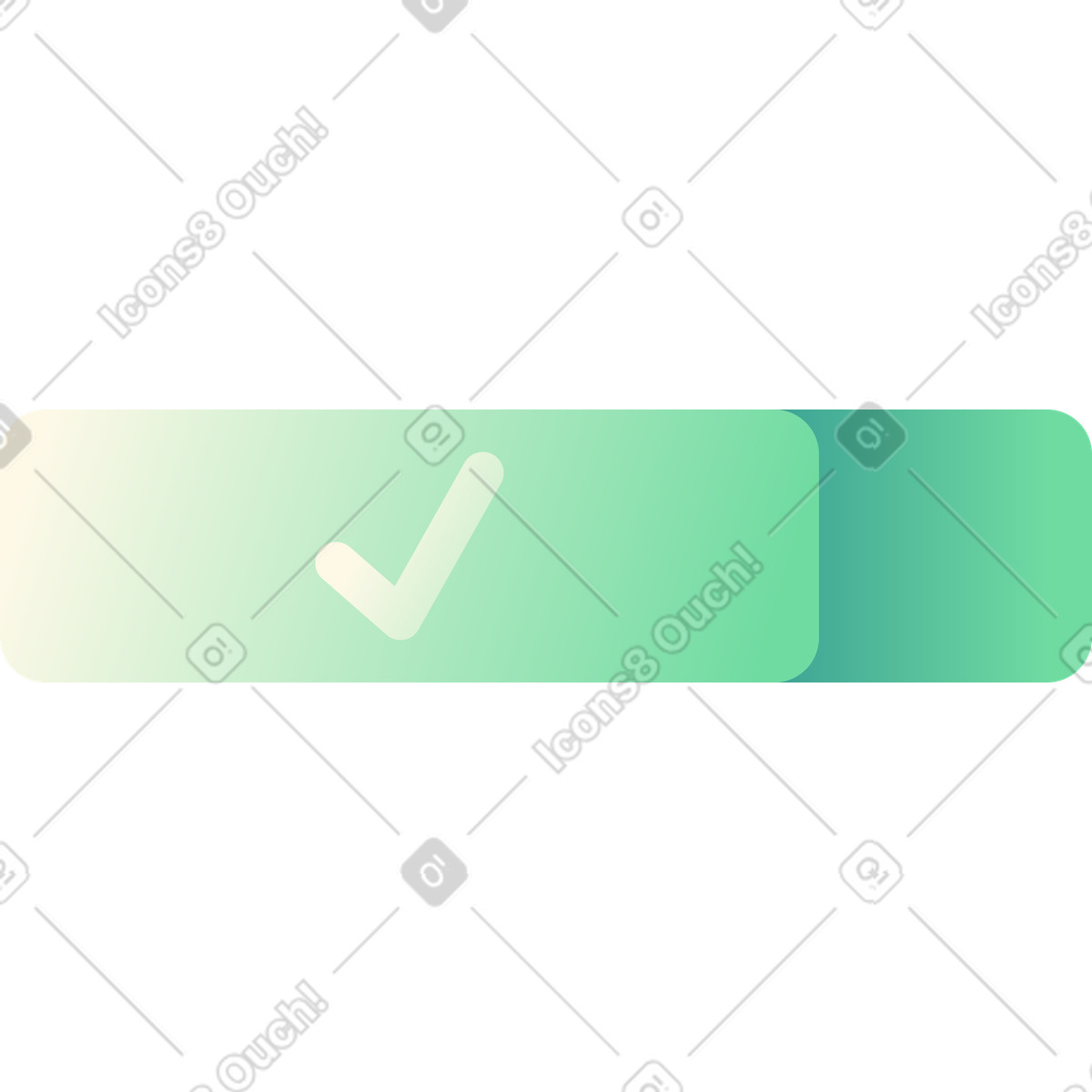 Block with check mark illustration in PNG, SVG