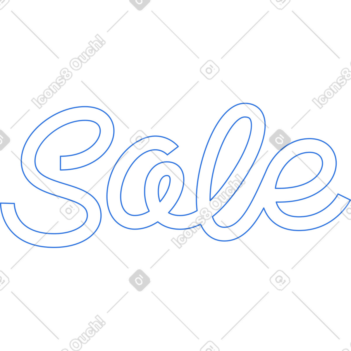 Beschriftungsverkaufstext-Illustration im Sky-Stil als Download in PNG, SVG