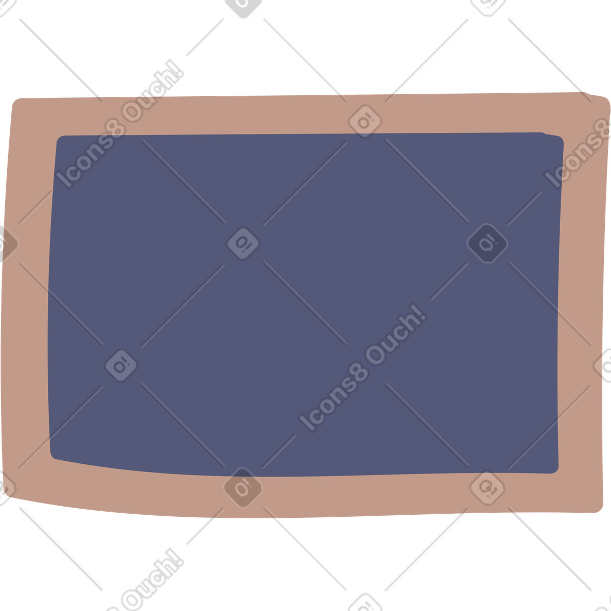 Black board illustration in Pluto style download in PNG, SVG