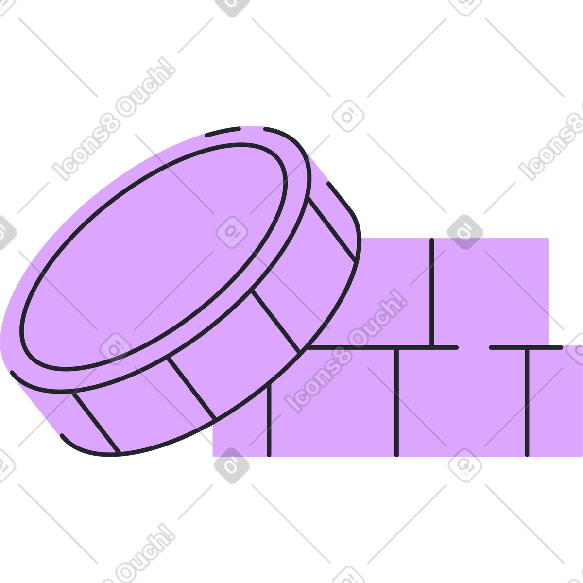 Ilustração de Pequena pilha moedas em no estilo Grapy para baixar em PNG, SVG
