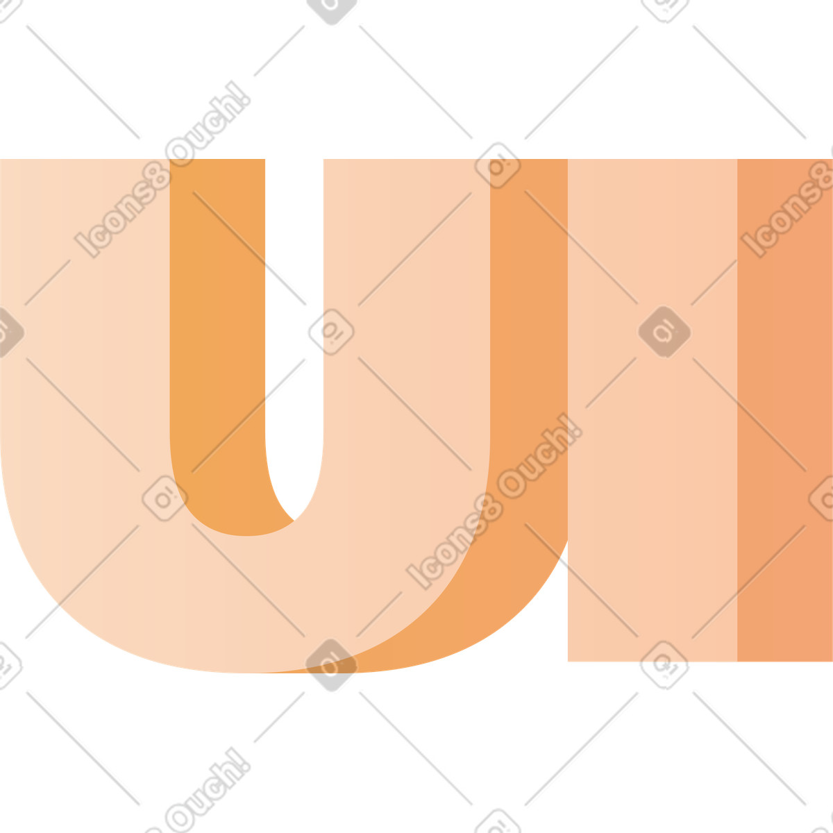 Coworking スタイルの Uiテキストをレタリングする のイラストをPNG、SVG形式でダウンロード