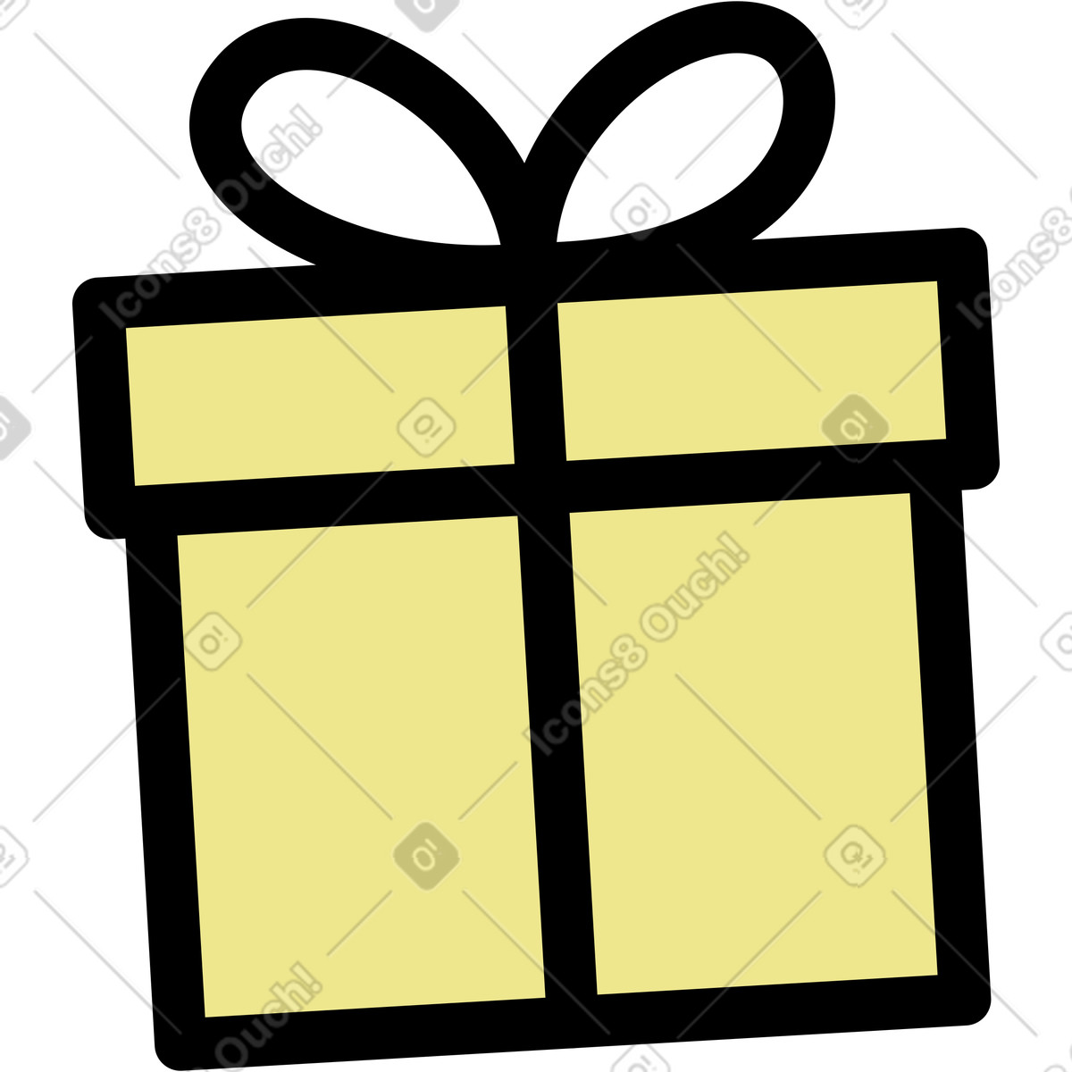 Gjft-box-Illustration im Mochi-Stil als Download in PNG, SVG