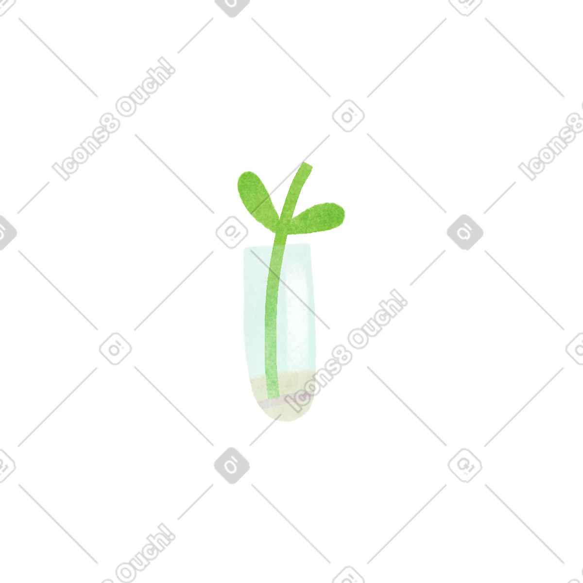 Tube illustrazione in stile Jungle scarica in PNG, SVG