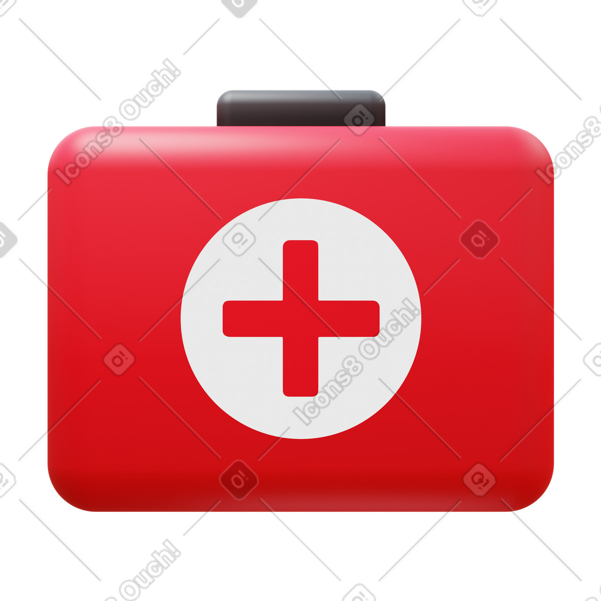 Ilustración Doctors bag en estilo 3D Fluency a descargar en PNG y SVG