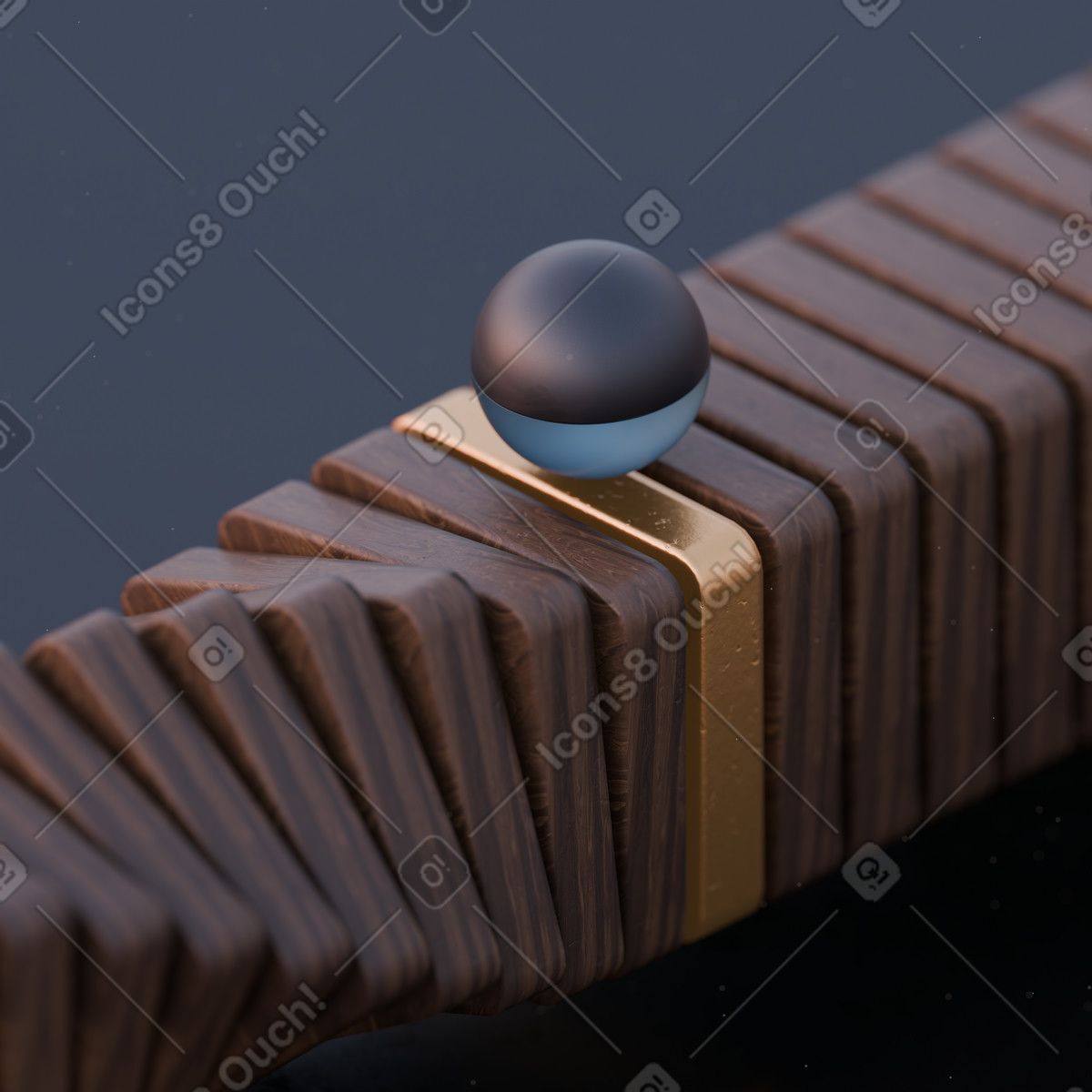 Ilustración animada Dominó en estilo 3D Luxe a descargar en GIF, Lottie (JSON), AE