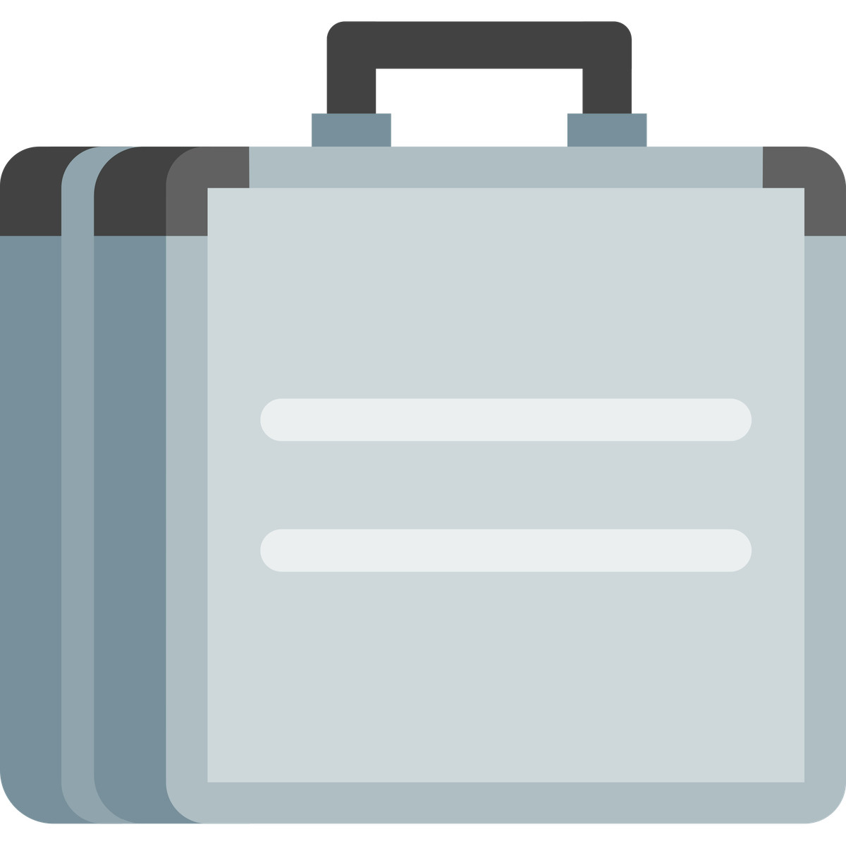 Suitcase illustration in Fogg style download in PNG, SVG