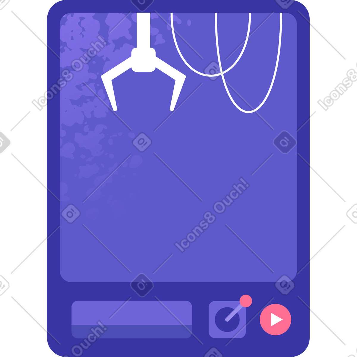 Illustration Machine à griffes dans le style Bright télécharger aux formats PNG, SVG