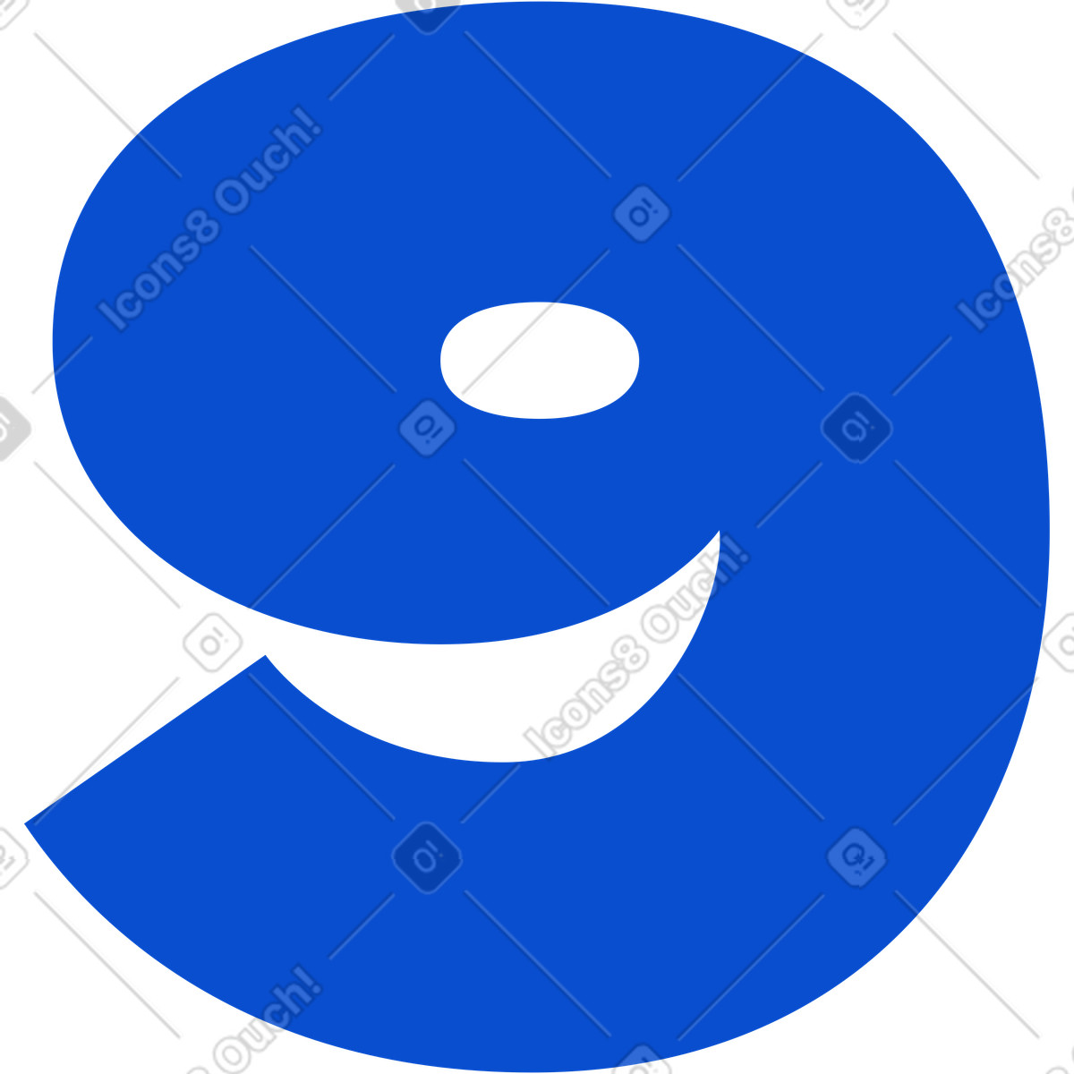 Tiny スタイルの ナンバーナイン のイラストをPNG、SVG形式でダウンロード