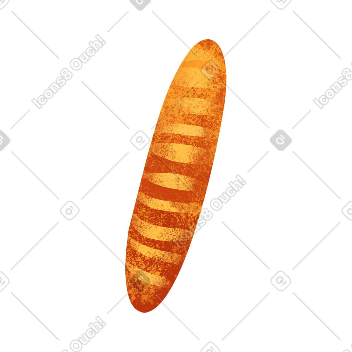 Ilustración White bread en estilo Flare a descargar en PNG y SVG