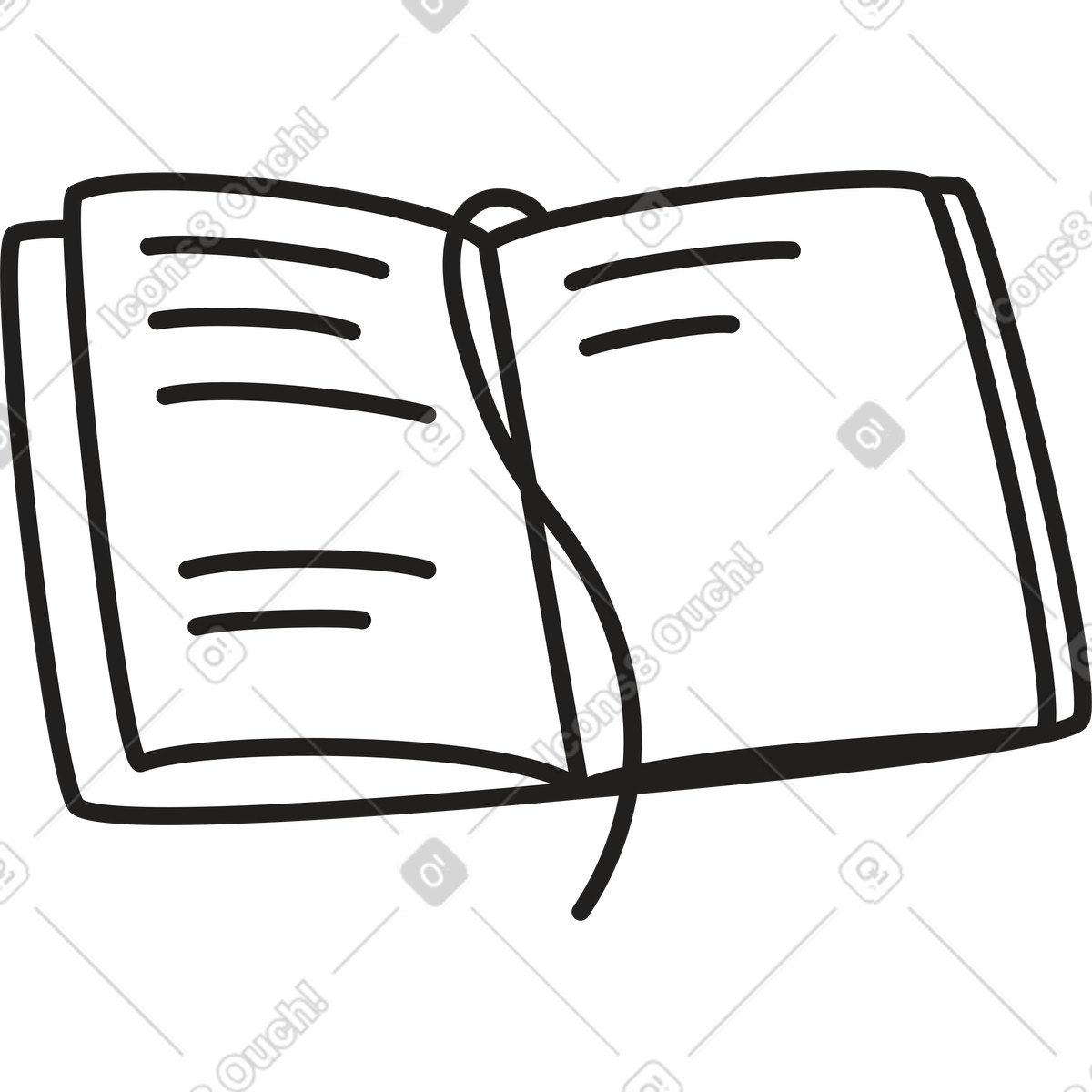 Diary illustration in PNG, SVG