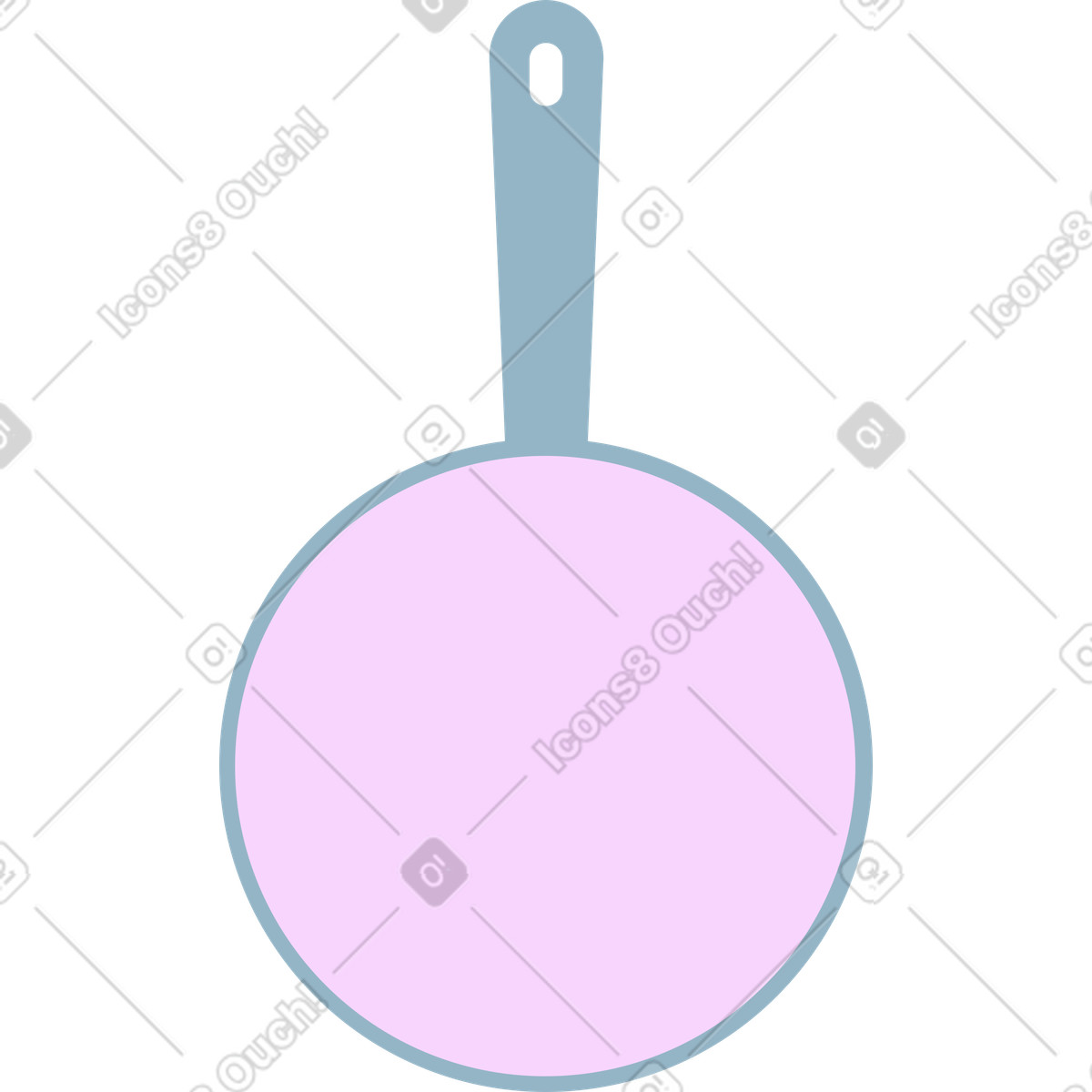 Illustration Poêlon dans le style Marginalia à télécharger aux formats PNG, SVG