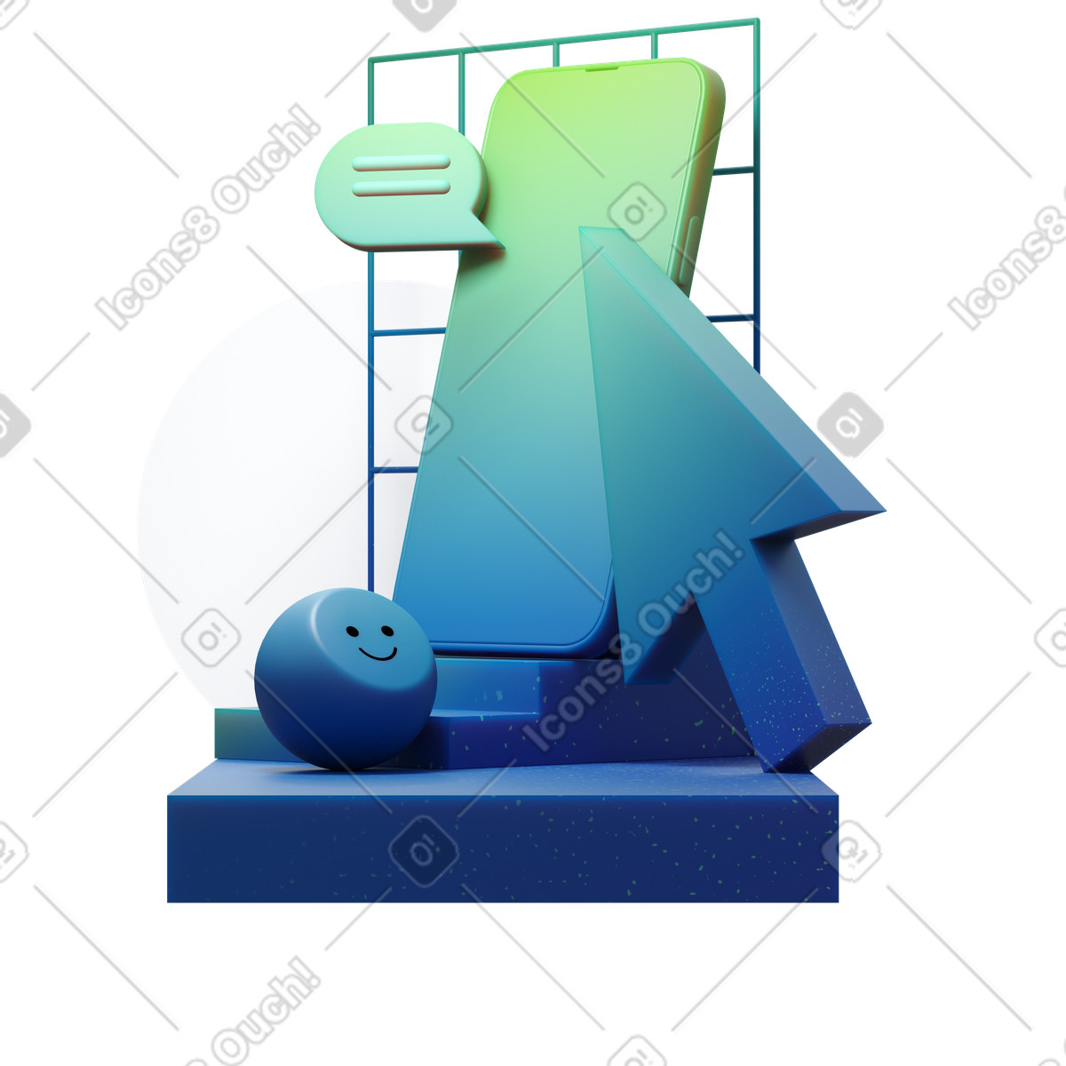 Ilustração de Receiving message em no estilo Experimental para baixar em PNG, SVG