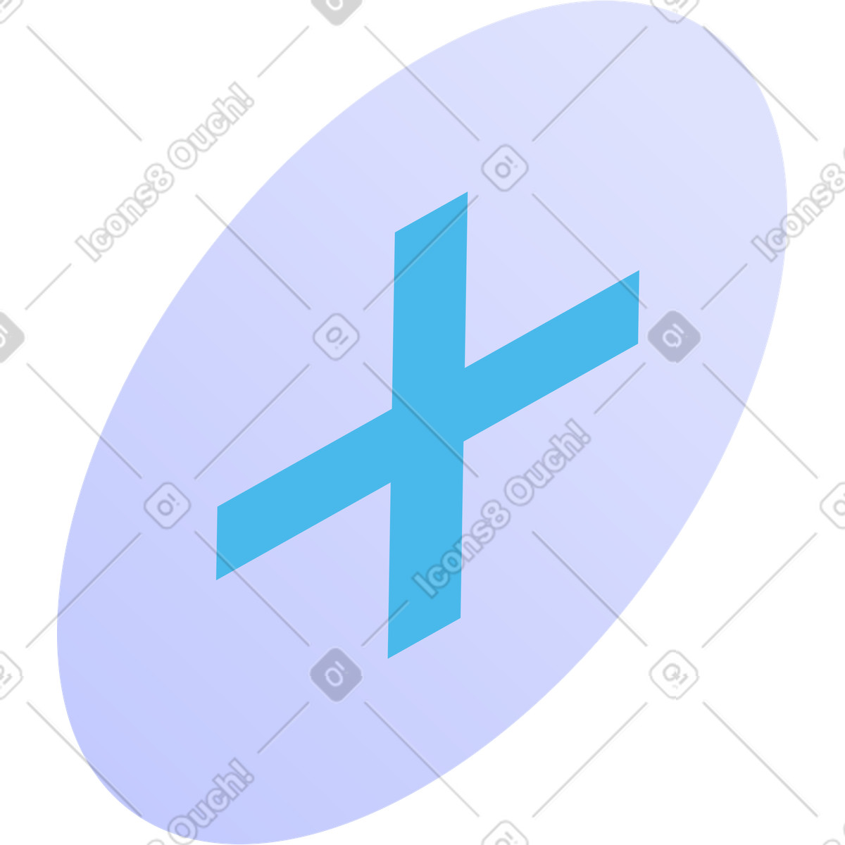 Plus sign add button symbol for user interface controls illustration in Quantum style download in PNG, SVG