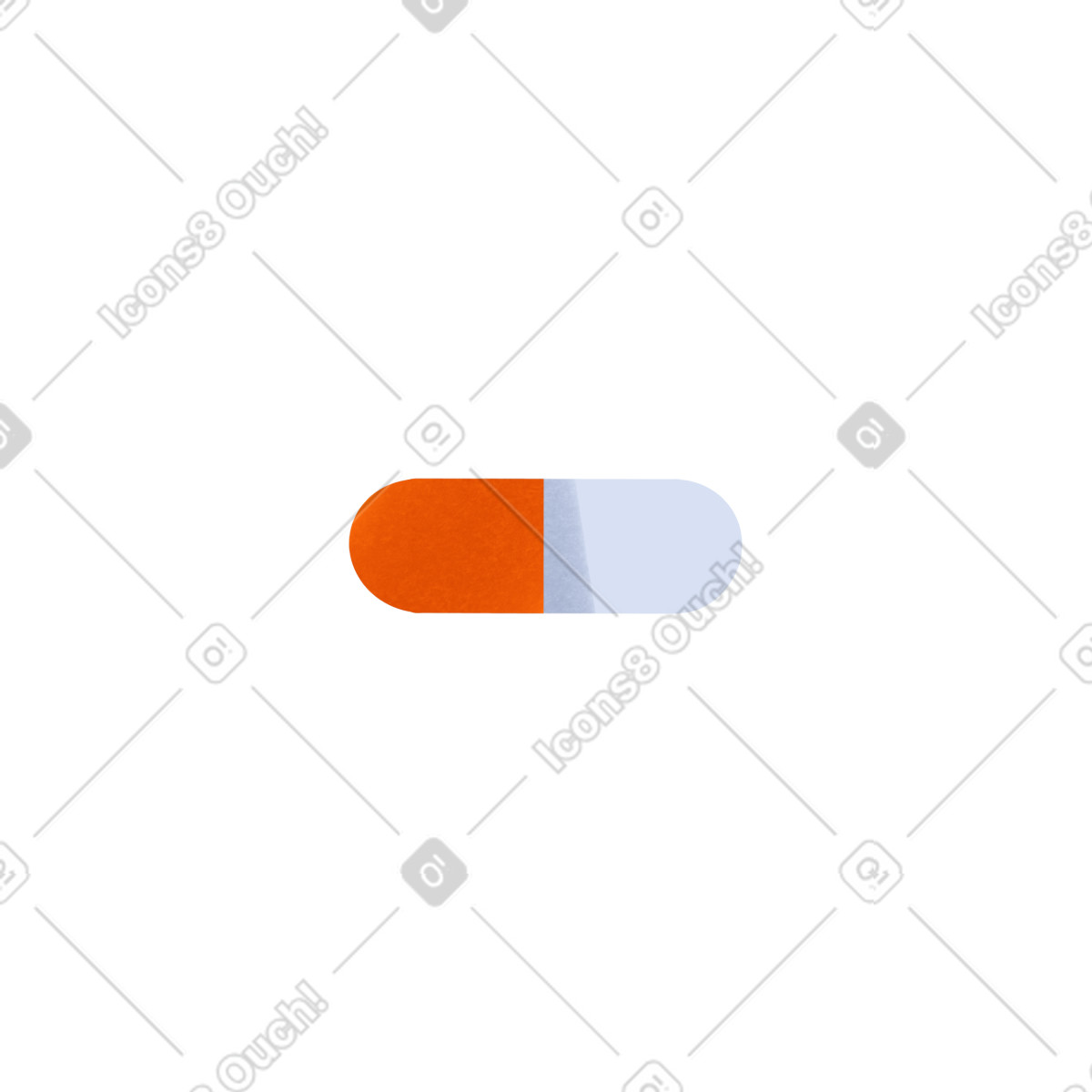 Orange pill illustrazione in stile Shine scarica in PNG, SVG