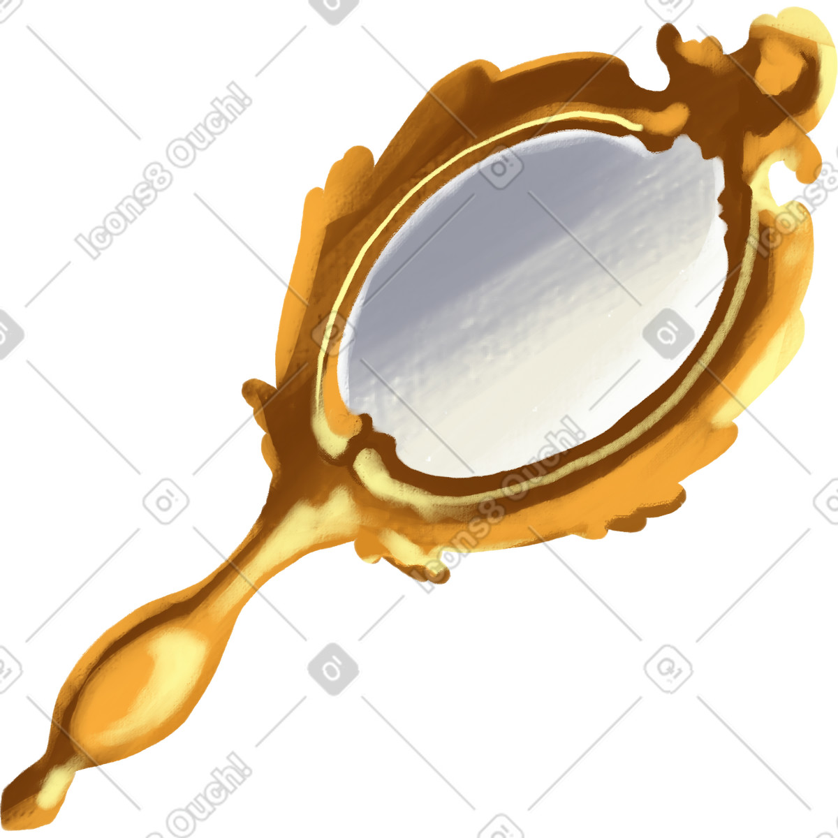 Illustration Handheld mirror dans le style Sunday à télécharger aux formats PNG, SVG
