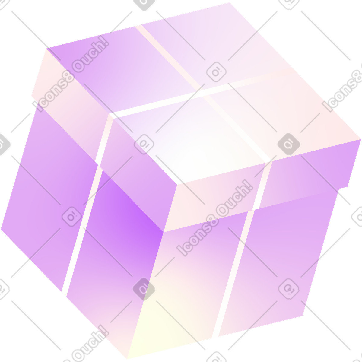 Confezione regalo pipistrello illustrazione in stile Glare scarica in PNG, SVG
