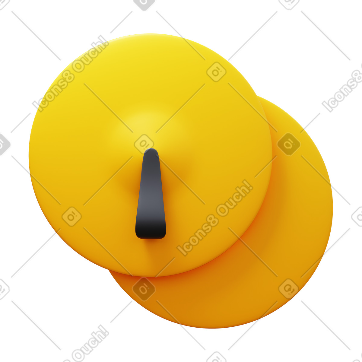 Cymbals-Illustration im 3D Fluency-Stil als Download in PNG, SVG