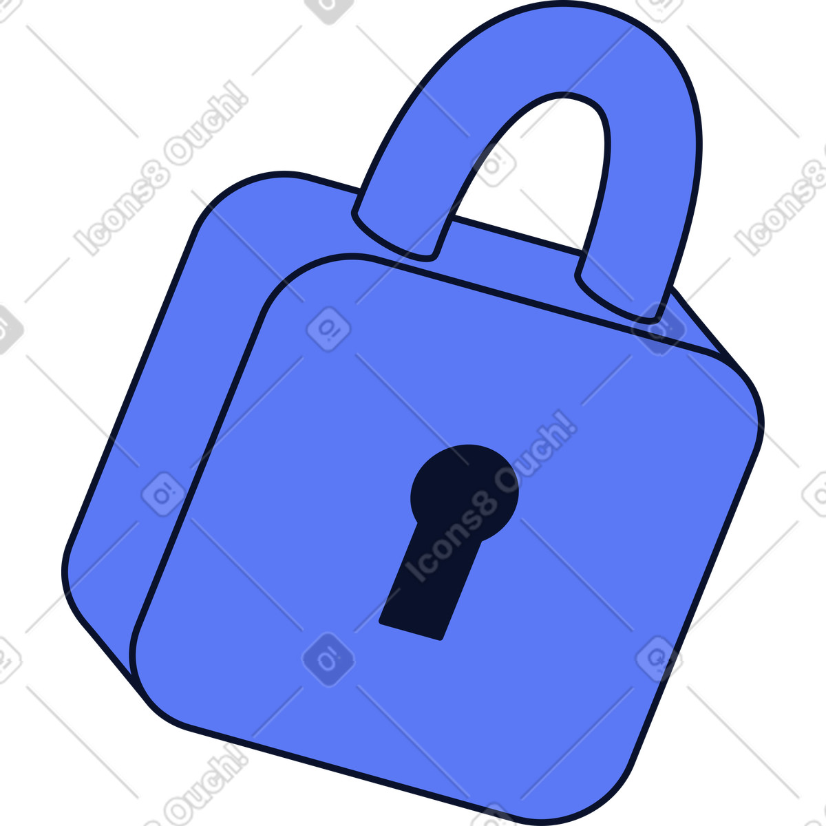 Sperren-Illustration im Flexy-Stil als Download in PNG, SVG